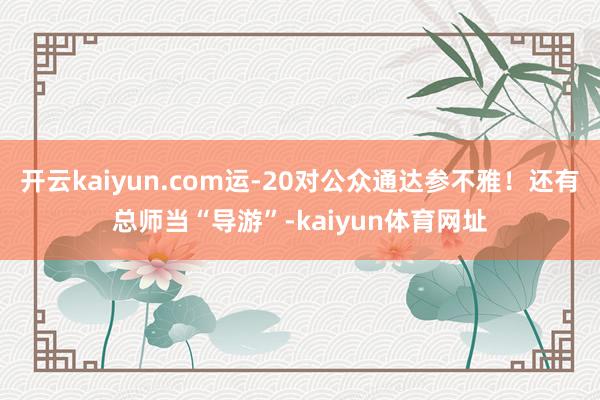 开云kaiyun.com运-20对公众通达参不雅！还有总师当“导游”-kaiyun体育网址