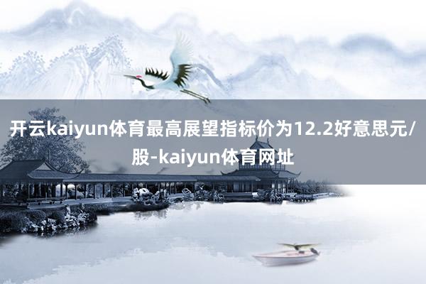 开云kaiyun体育最高展望指标价为12.2好意思元/股-kaiyun体育网址